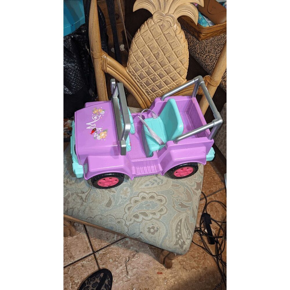 American Girl Purple Garden Adventure Jeep - WORKS!